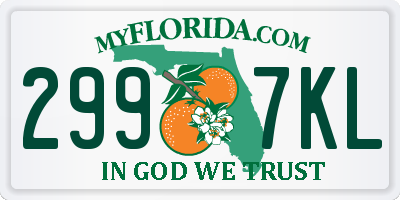 FL license plate 2997KL