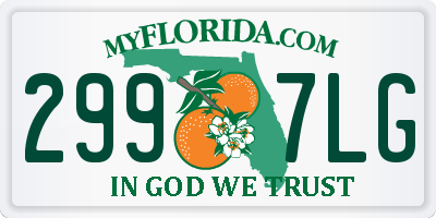 FL license plate 2997LG