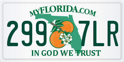 FL license plate 2997LR