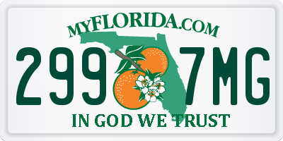 FL license plate 2997MG