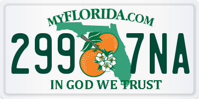 FL license plate 2997NA