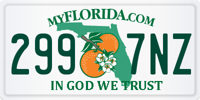 FL license plate 2997NZ