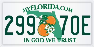 FL license plate 2997OE