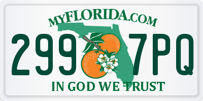 FL license plate 2997PQ