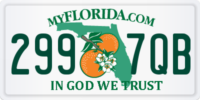 FL license plate 2997QB