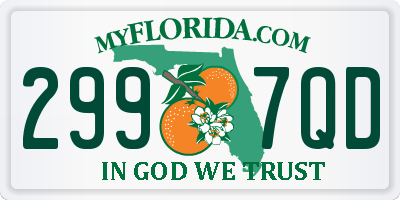FL license plate 2997QD
