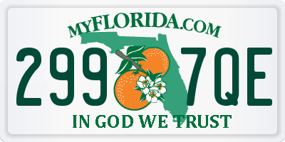 FL license plate 2997QE