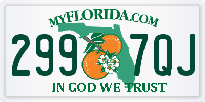 FL license plate 2997QJ