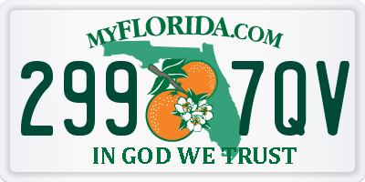 FL license plate 2997QV