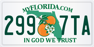 FL license plate 2997TA