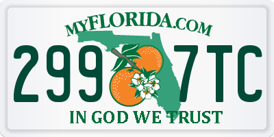 FL license plate 2997TC