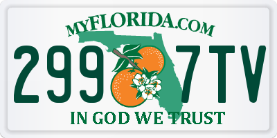FL license plate 2997TV