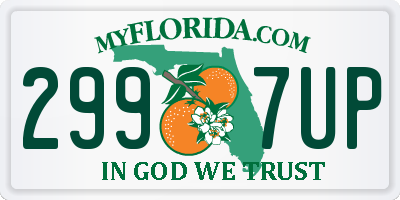 FL license plate 2997UP
