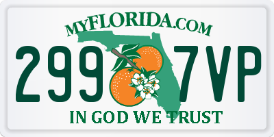 FL license plate 2997VP