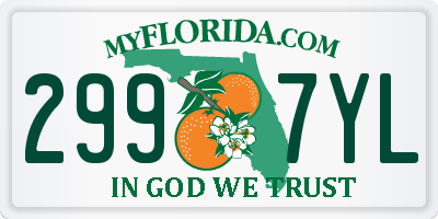 FL license plate 2997YL