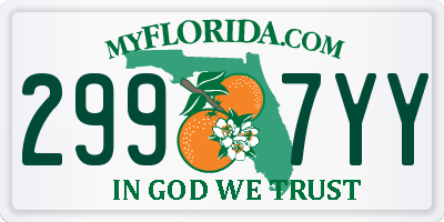 FL license plate 2997YY