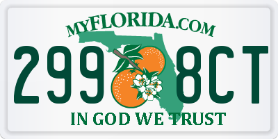 FL license plate 2998CT