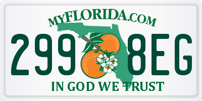 FL license plate 2998EG