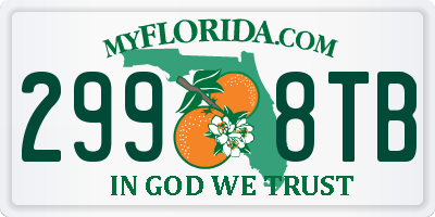 FL license plate 2998TB