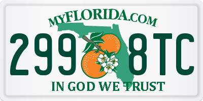 FL license plate 2998TC