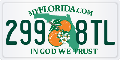 FL license plate 2998TL