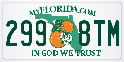 FL license plate 2998TM