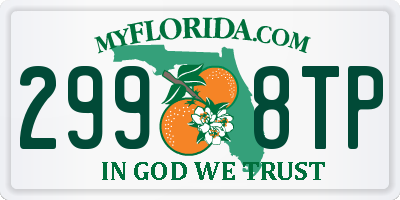 FL license plate 2998TP