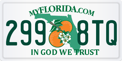 FL license plate 2998TQ