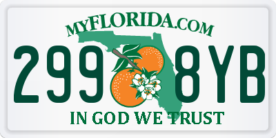 FL license plate 2998YB