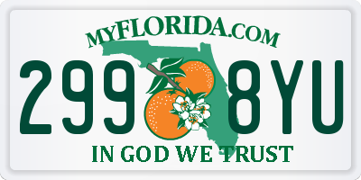 FL license plate 2998YU