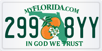 FL license plate 2998YY