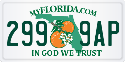 FL license plate 2999AP