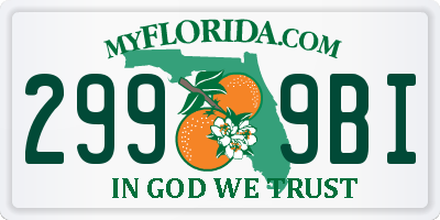 FL license plate 2999BI
