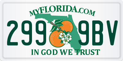 FL license plate 2999BV