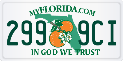 FL license plate 2999CI