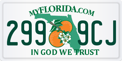 FL license plate 2999CJ