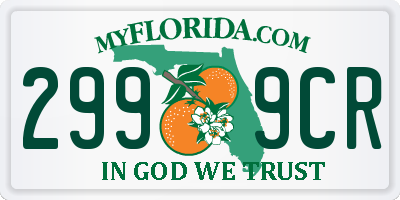 FL license plate 2999CR