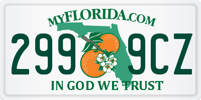 FL license plate 2999CZ