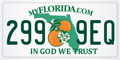 FL license plate 2999EQ