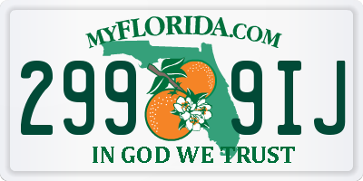 FL license plate 2999IJ