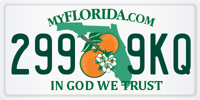 FL license plate 2999KQ