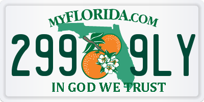 FL license plate 2999LY