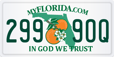 FL license plate 2999OQ
