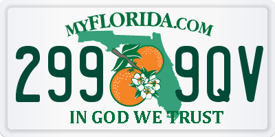 FL license plate 2999QV