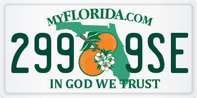 FL license plate 2999SE