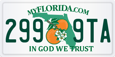 FL license plate 2999TA