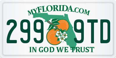 FL license plate 2999TD