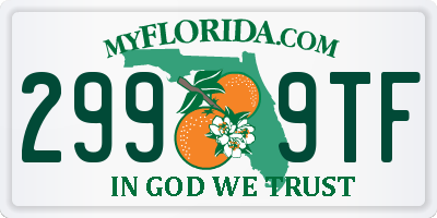 FL license plate 2999TF