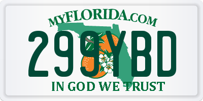 FL license plate 299YBD