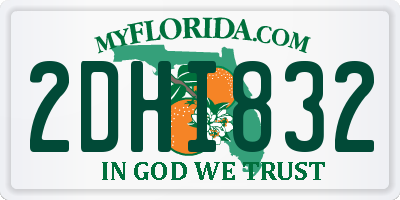 FL license plate 2DHI832